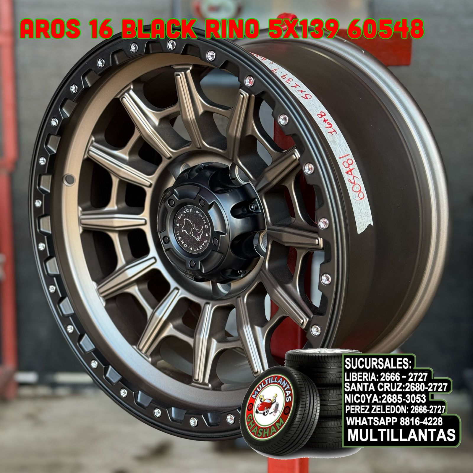 AROS # 16X8 5X139.7 ET0 BR-B 60548